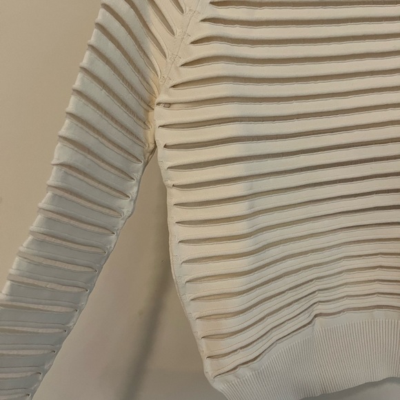 Nellie Partow MARGOT SHEER STRIPE SWEATER - Picture 3 of 6